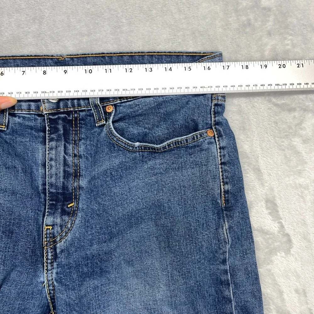 Levi's Jeans Mens 34x30 Blue Denim 527 Stretch Americana Slim Bootcut Grunge